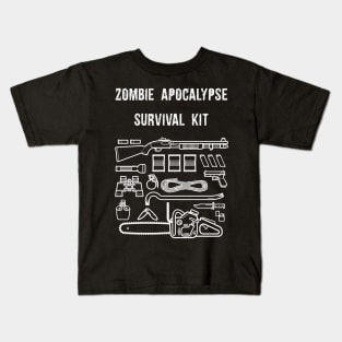 Zombie Apocalypse Survival Kit Kids T-Shirt